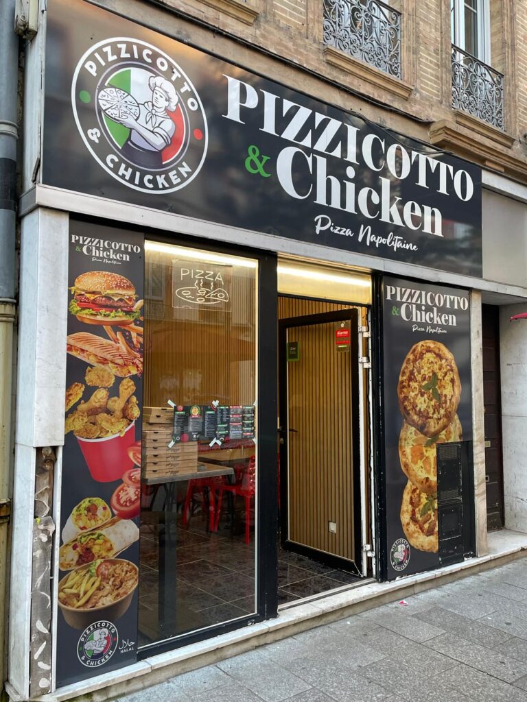 devanture pizzicotto & chicken